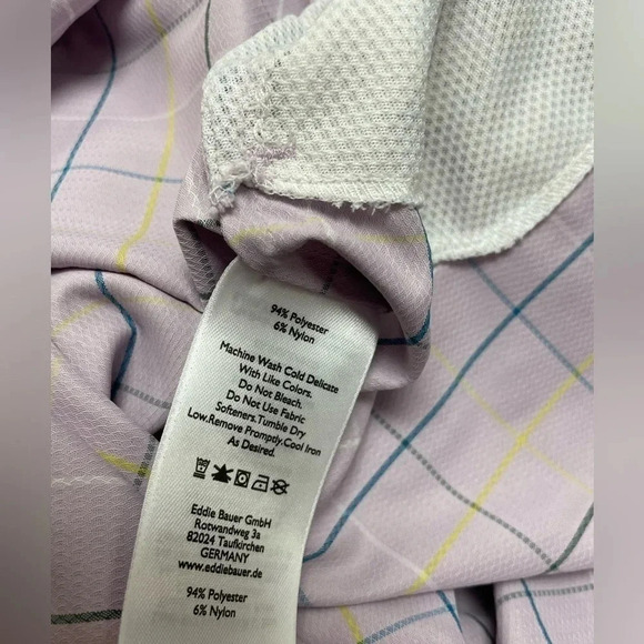 Eddie Bauer Travex Purple  Plaid Long Sleeve Size XL - Picture 10 of 10